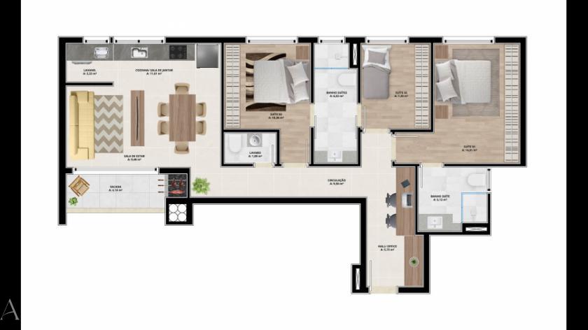 Apartamento, 3 quartos, 129 m² - Foto 27