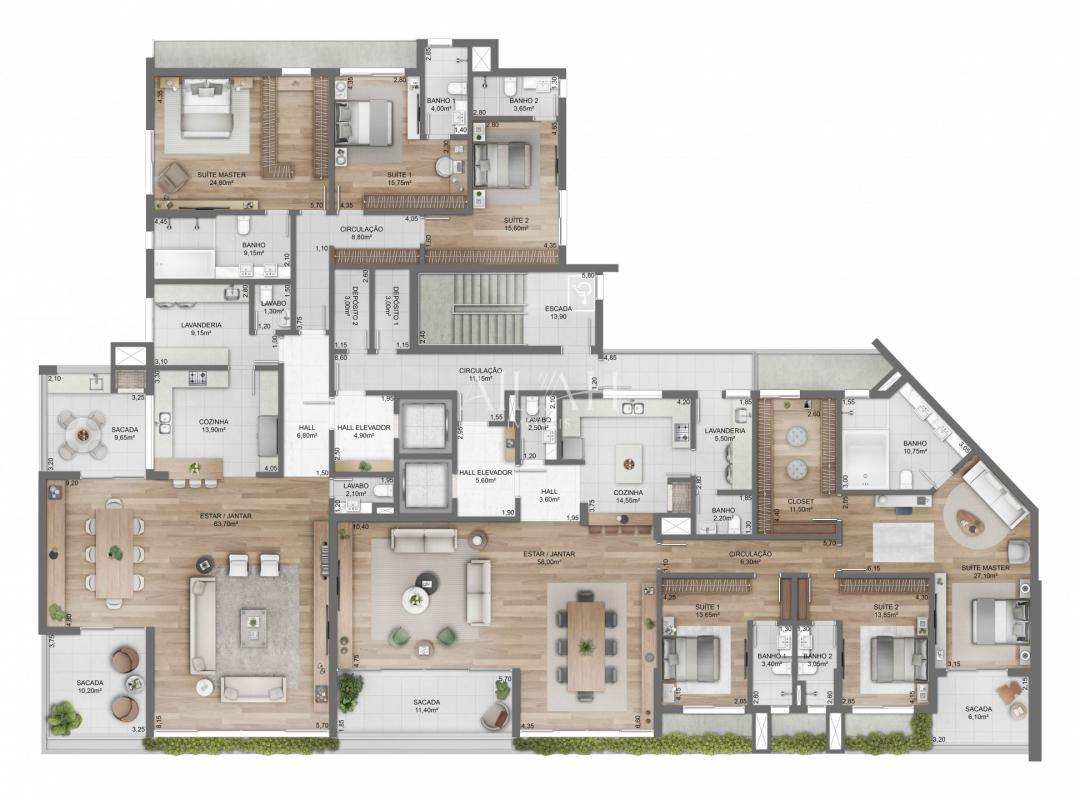 Apartamento, 3 quartos, 272 m² - Foto 20