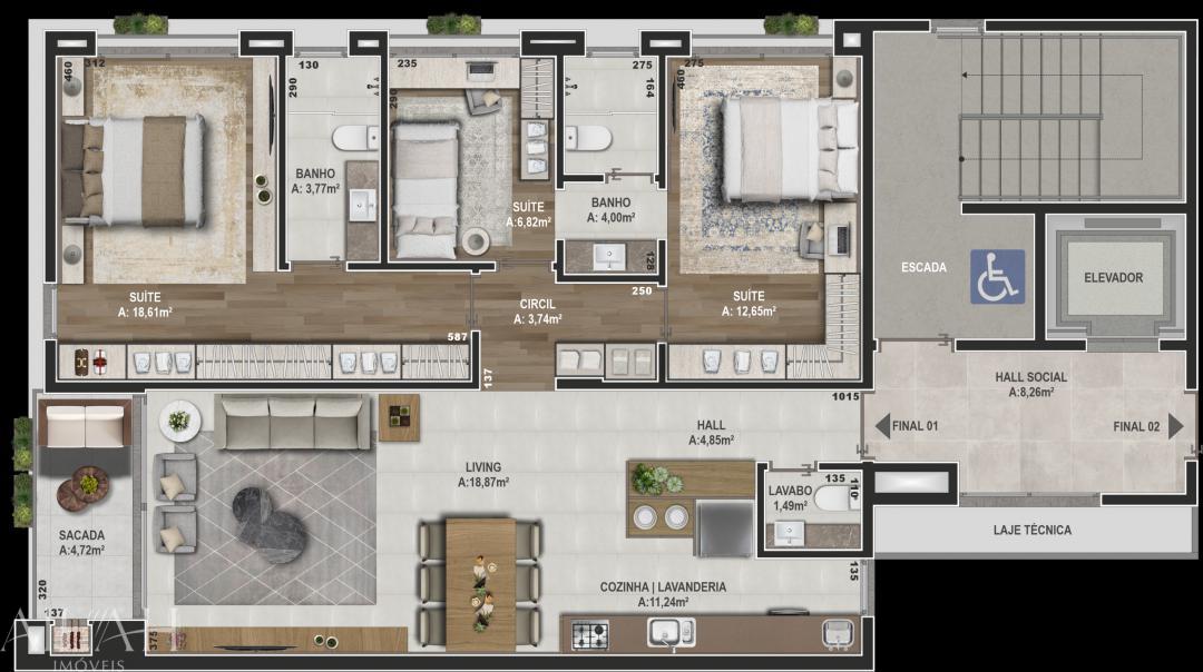 Apartamento, 3 quartos, 108 m² - Foto 17