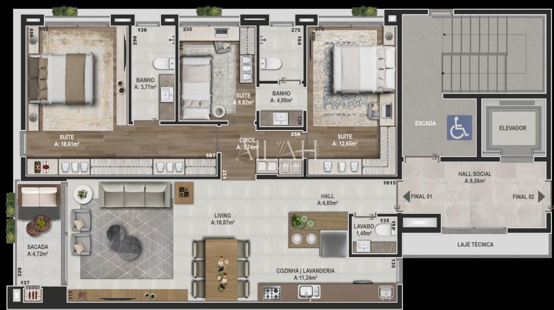 Apartamento, 3 quartos, 108 m² - Foto 17