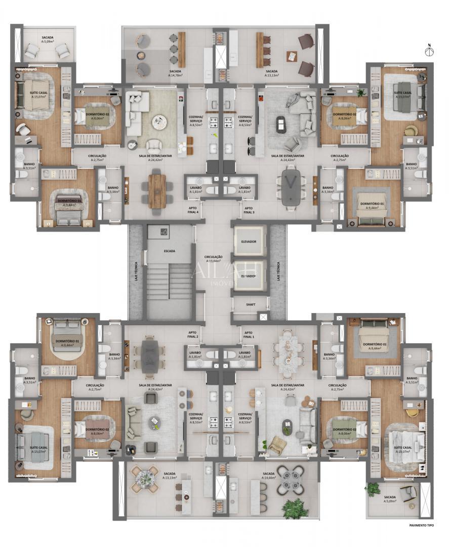 Apartamento, 3 quartos, 106 m² - Foto 15