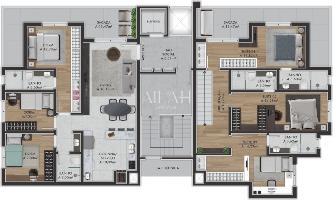 Apartamento, 3 quartos, 92 m² - Foto 2