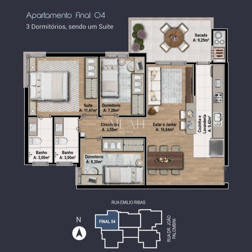Apartamento, 3 quartos, 83 m² - Foto 3