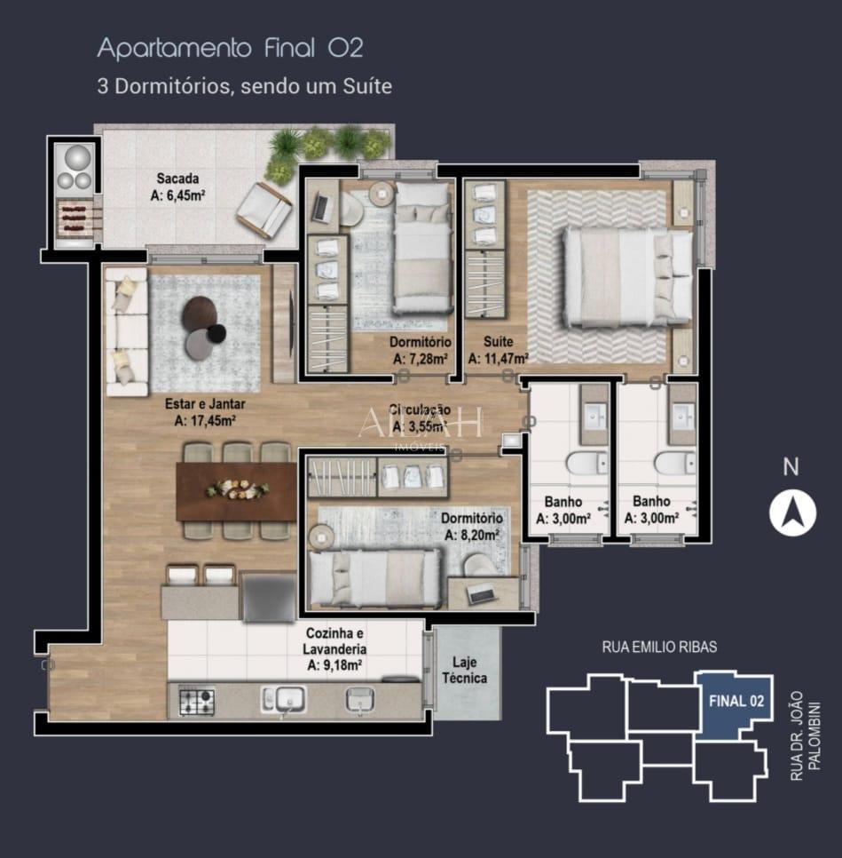 Apartamento, 3 quartos, 83 m² - Foto 4