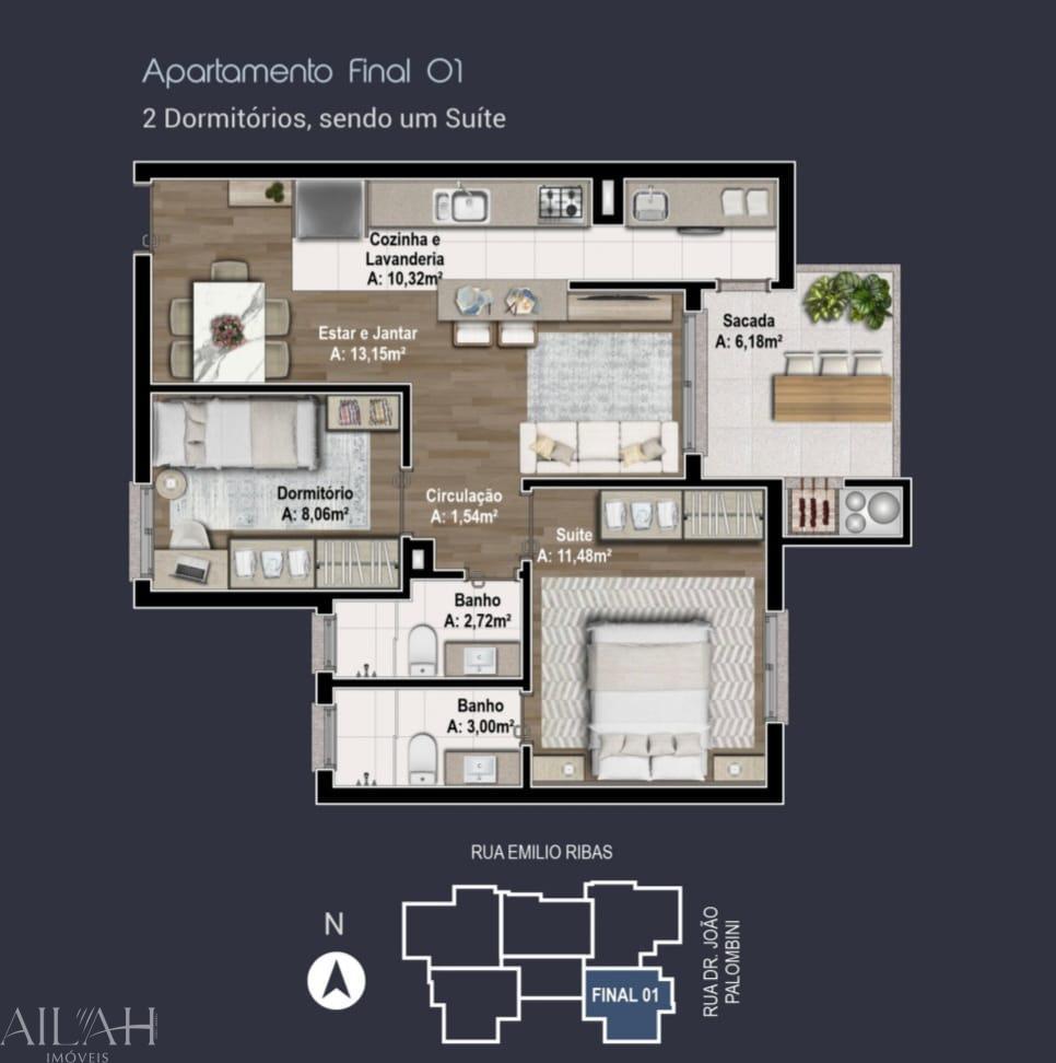 Apartamento, 2 quartos, 81 m² - Foto 3