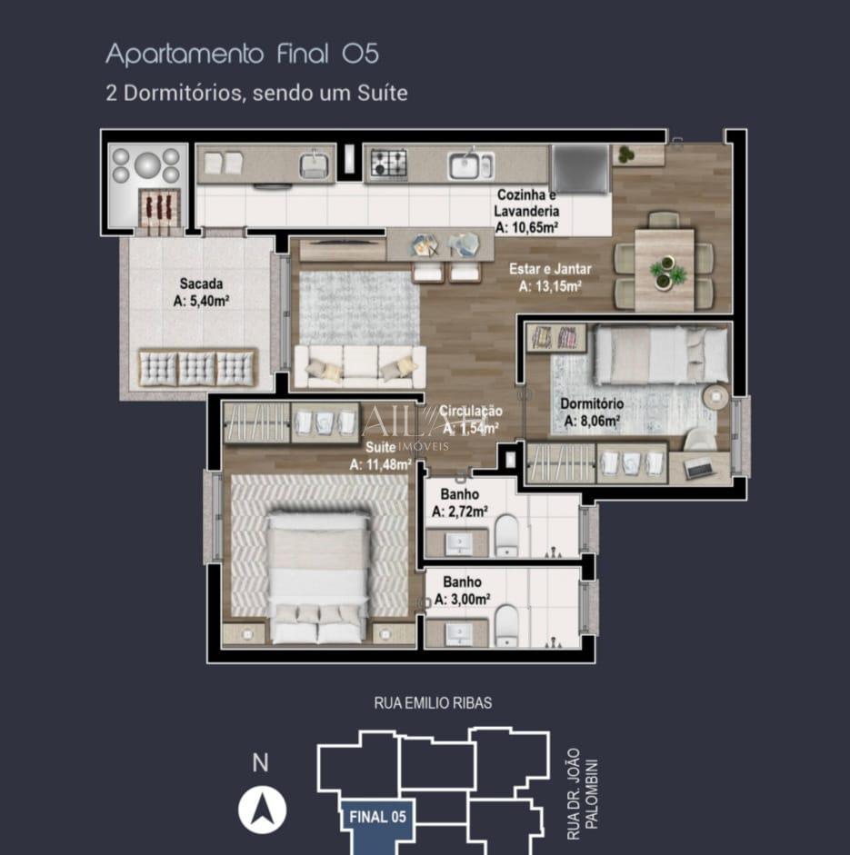 Apartamento, 2 quartos, 70 m² - Foto 4