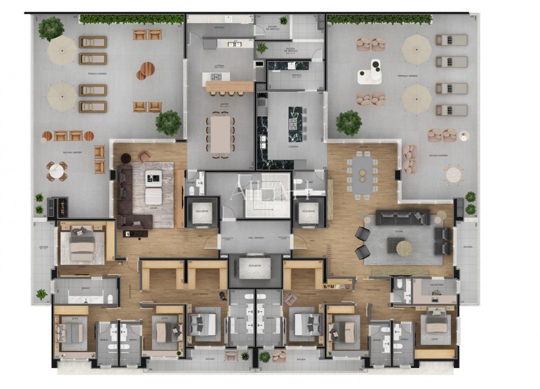 Apartamento, 3 quartos, 225 m² - Foto 23