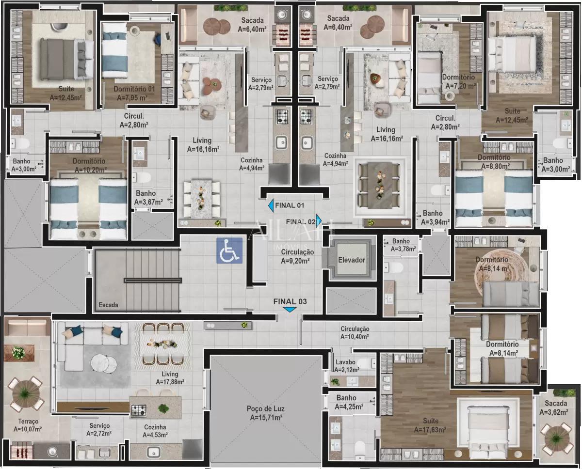 Apartamento, 3 quartos, 82 m² - Foto 5