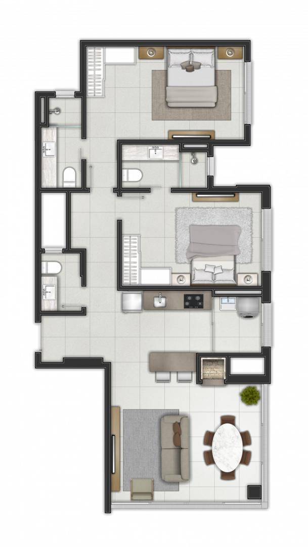 Apartamento, 2 quartos, 78 m² - Foto 10