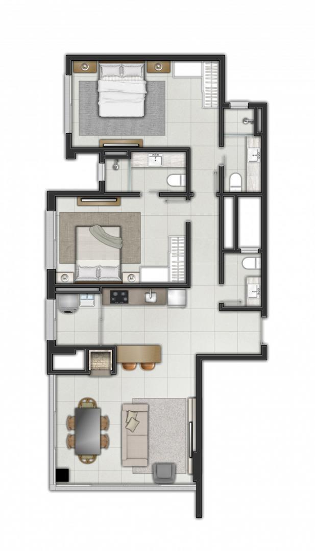 Apartamento, 2 quartos, 78 m² - Foto 12