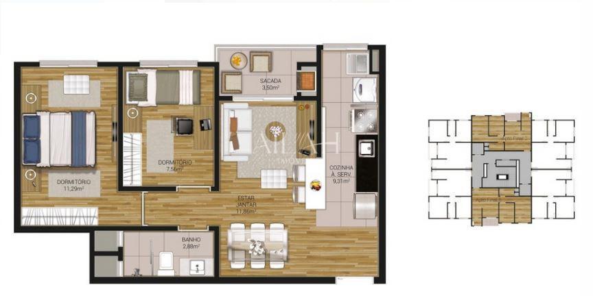 Apartamento, 2 quartos, 55 m² - Foto 7