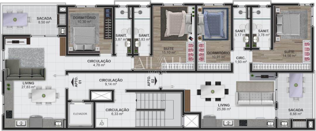 Apartamento, 2 quartos, 80 m² - Foto 7