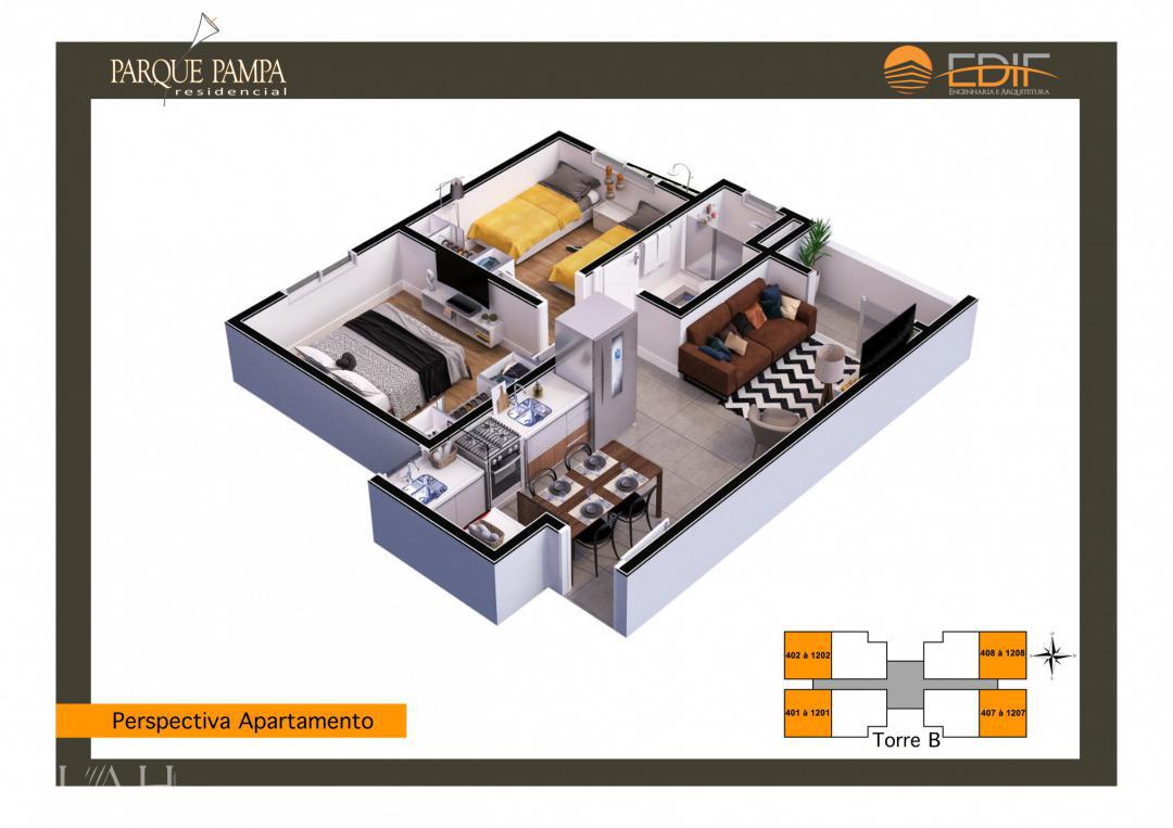 Apartamento, 2 quartos, 47 m² - Foto 3