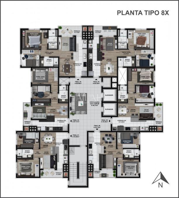 Apartamento, 2 quartos, 56 m² - Foto 17