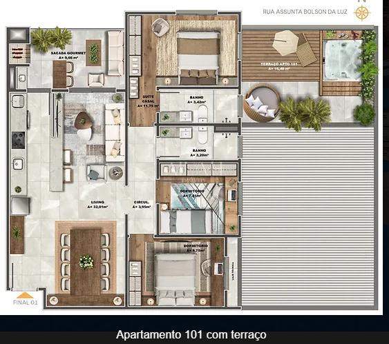 Apartamento, 3 quartos, 120 m² - Foto 9