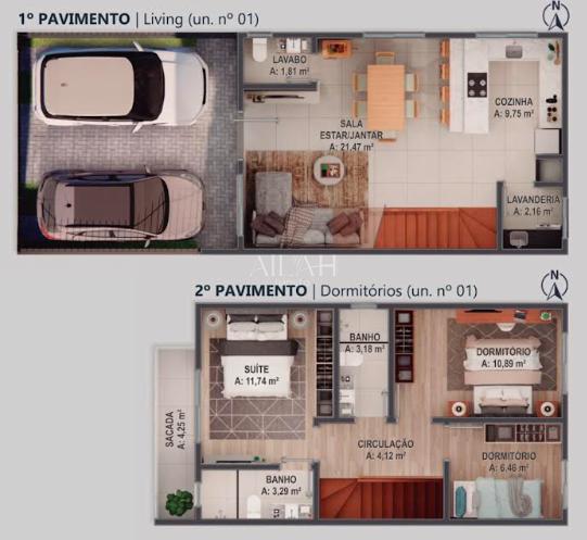 Casa, 3 quartos, 84 m² - Foto 2