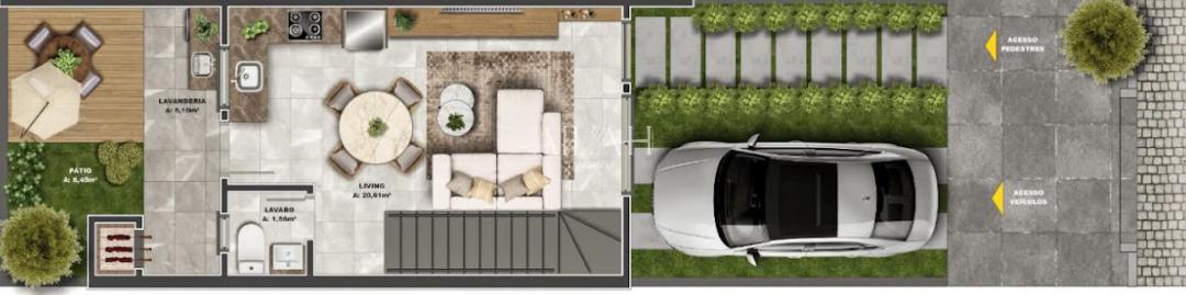 Casa, 2 quartos, 68 m² - Foto 4