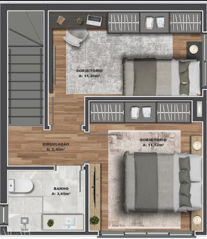 Casa, 2 quartos, 68 m² - Foto 6