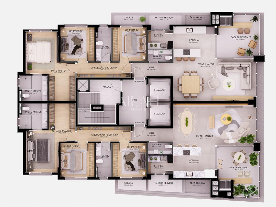 Apartamento, 3 quartos, 146 m² - Foto 5