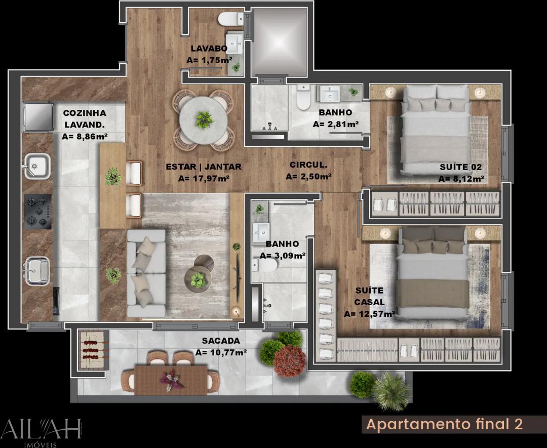 Apartamento, 2 quartos, 78 m² - Foto 4