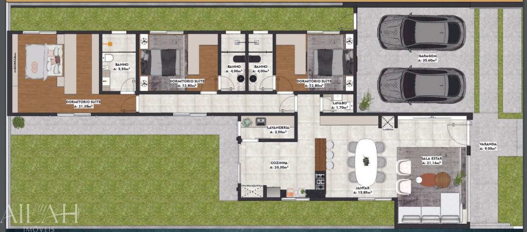 Casa, 3 quartos, 190 m² - Foto 2
