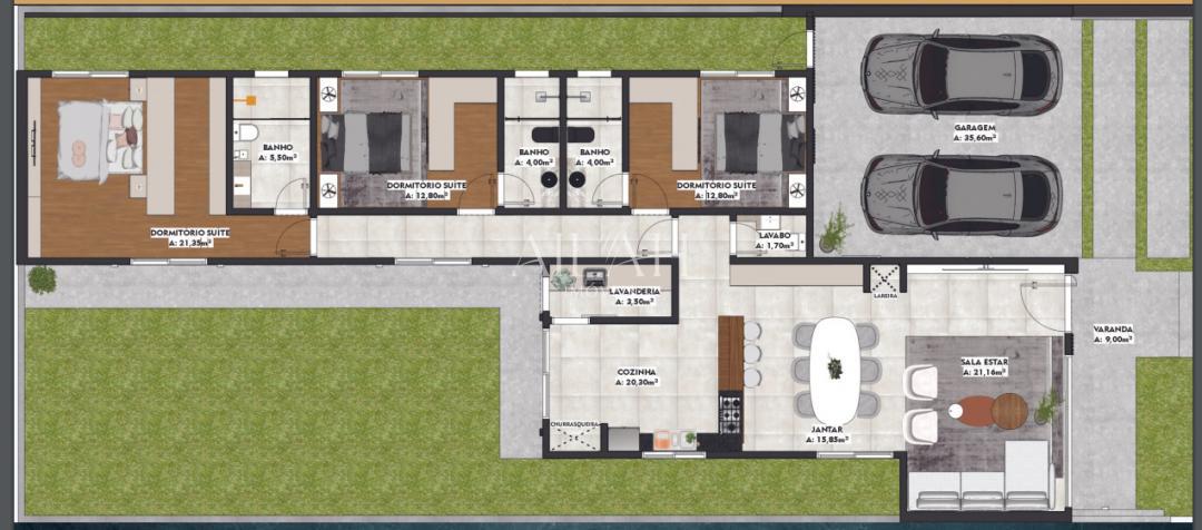 Casa, 3 quartos, 190 m² - Foto 1