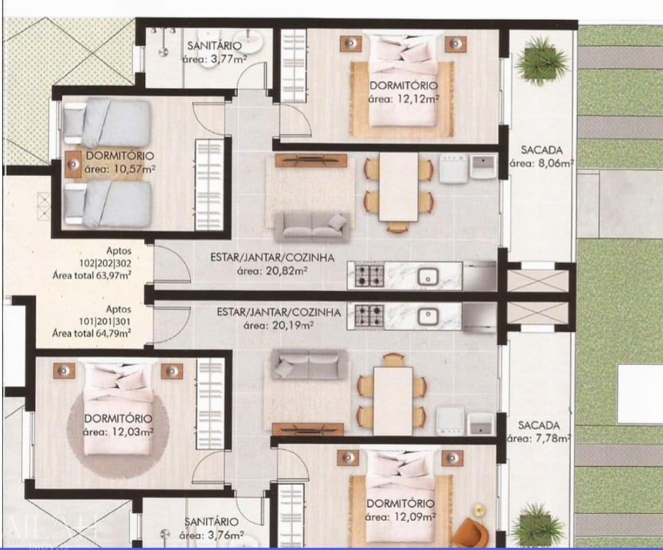 Apartamento, 2 quartos, 64 m² - Foto 18