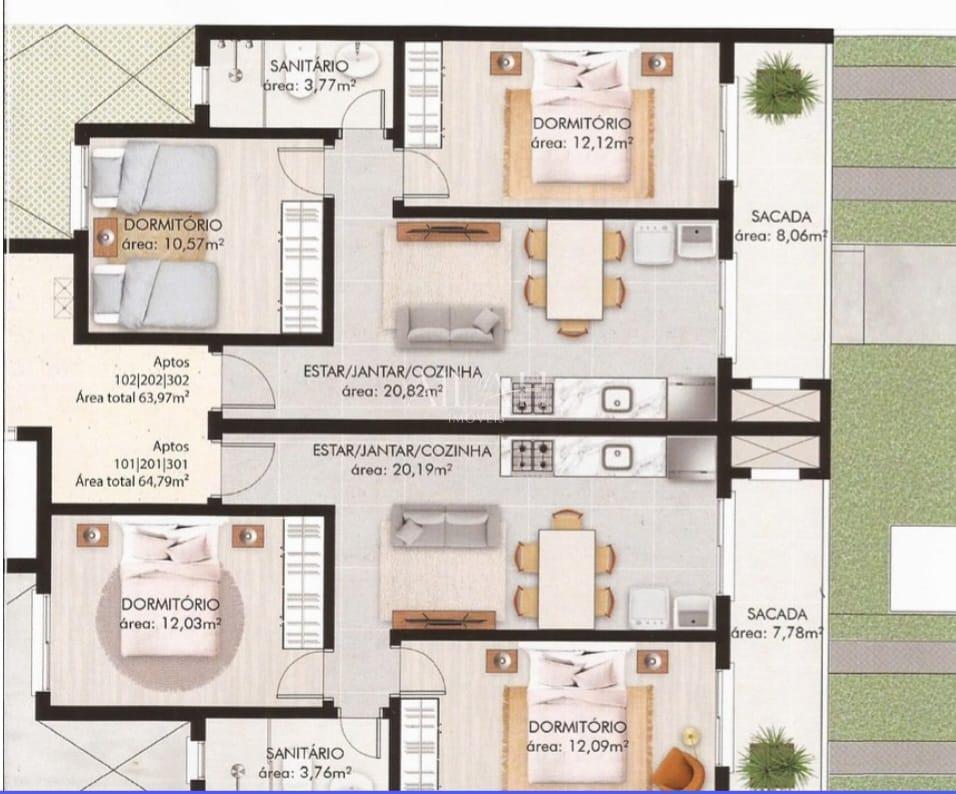 Apartamento, 2 quartos, 64 m² - Foto 18