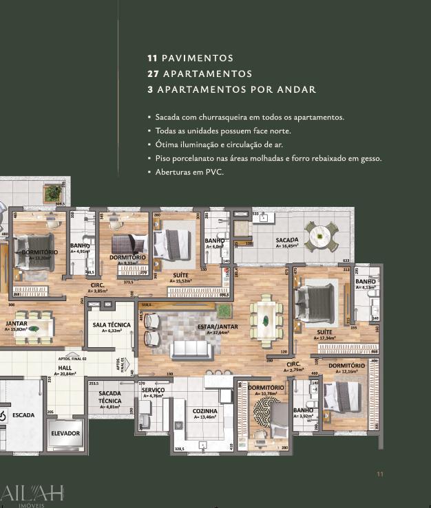 Apartamento, 3 quartos, 104 m² - Foto 3