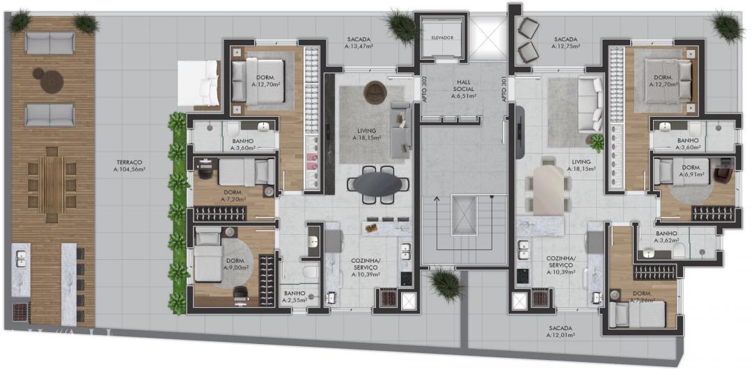 Apartamento, 94 m² - Foto 9