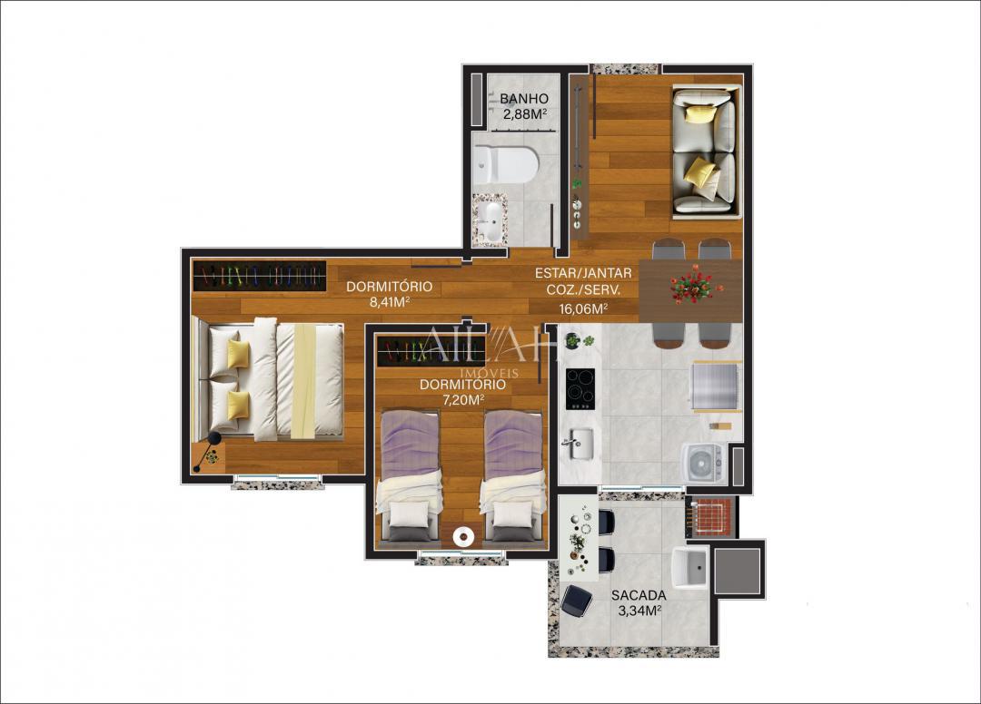 Apartamento, 2 quartos, 47 m² - Foto 7