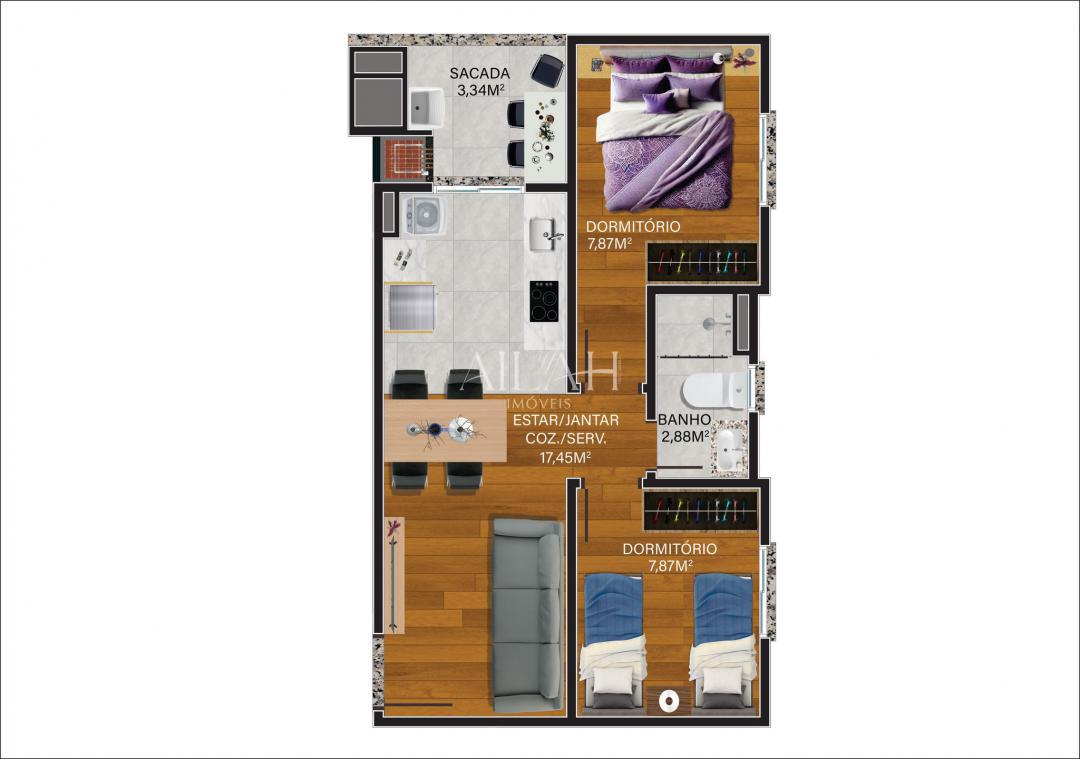 Apartamento, 2 quartos, 47 m² - Foto 8