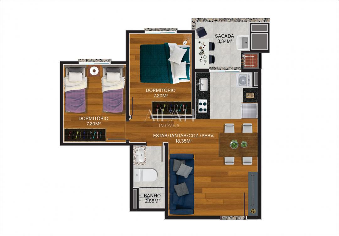 Apartamento, 2 quartos, 47 m² - Foto 9