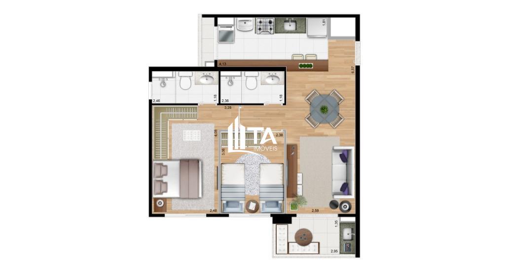 Apartamento, 2 quartos, 61 m² - Foto 23