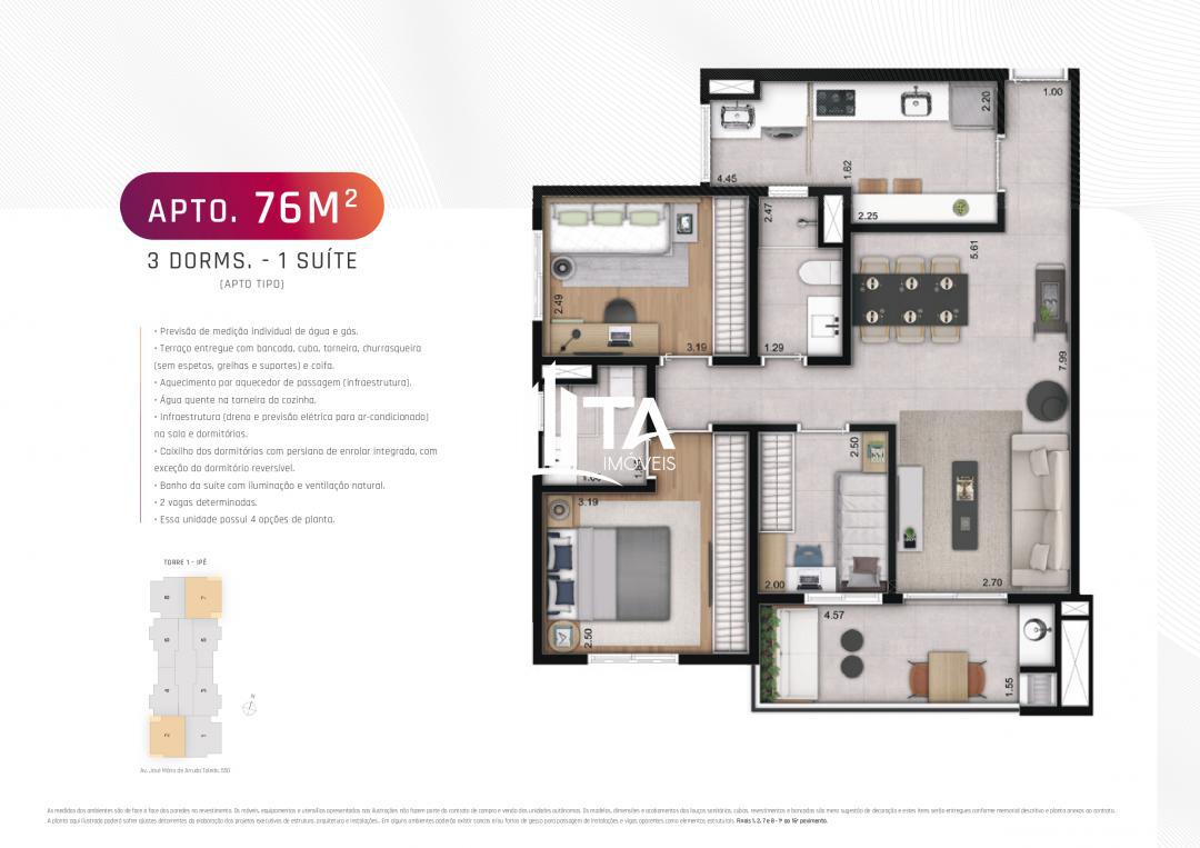 Apartamento, 3 quartos, 63 m² - Foto 25