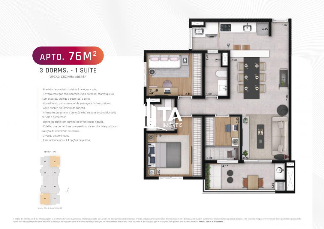 Apartamento, 3 quartos, 63 m² - Foto 26