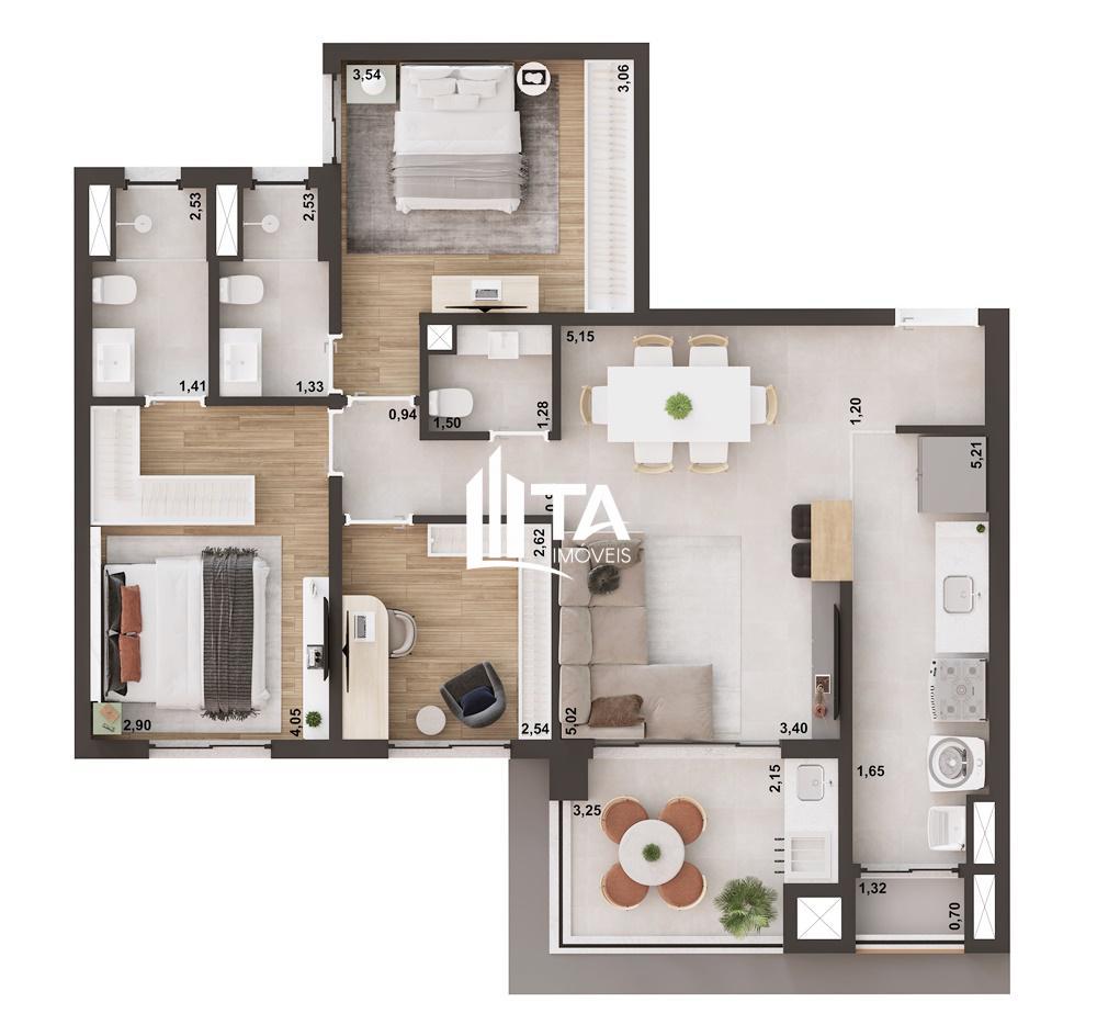 Apartamento, 3 quartos, 90 m² - Foto 28