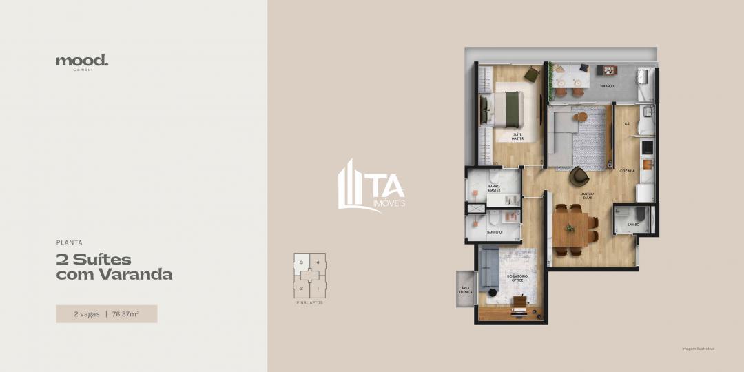 Apartamento, 2 quartos, 76 m² - Foto 31