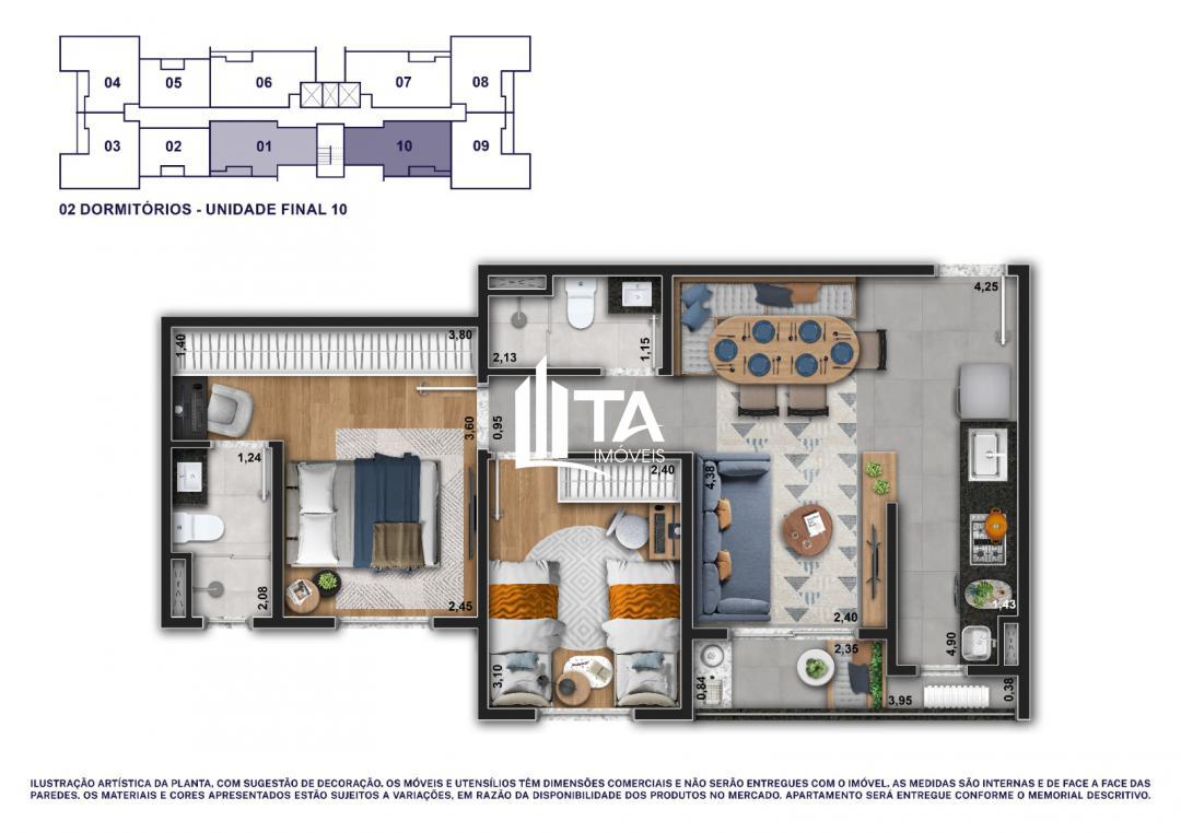 Apartamento, 2 quartos, 55 m² - Foto 18