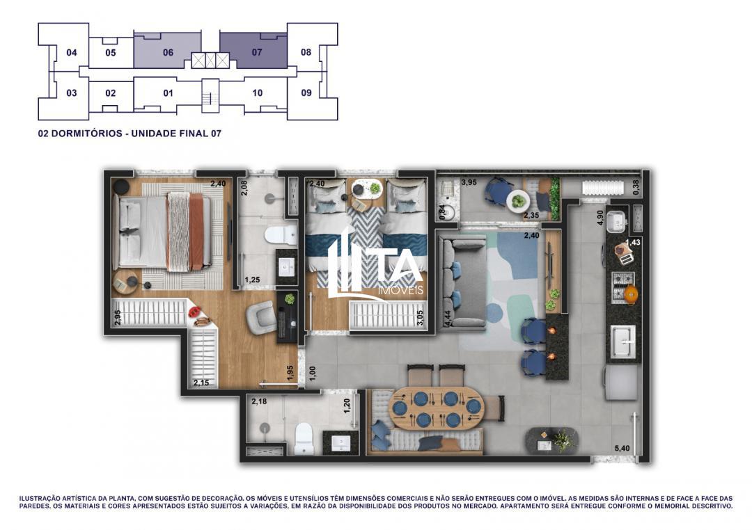 Apartamento, 2 quartos, 55 m² - Foto 20