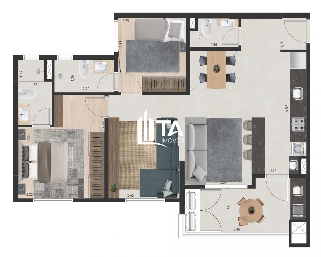 Apartamento, 3 quartos, 77 m² - Foto 17