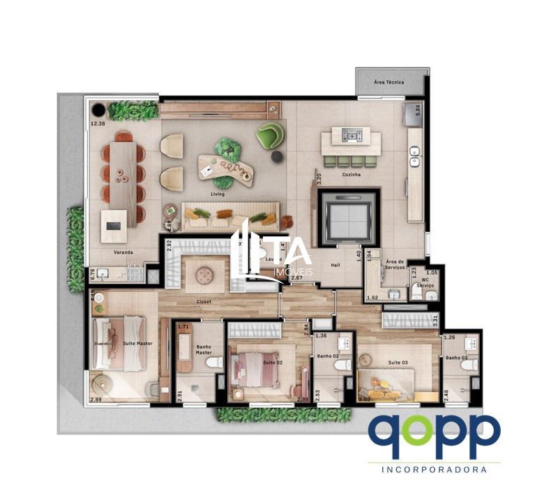 Apartamento, 3 quartos, 156 m² - Foto 30