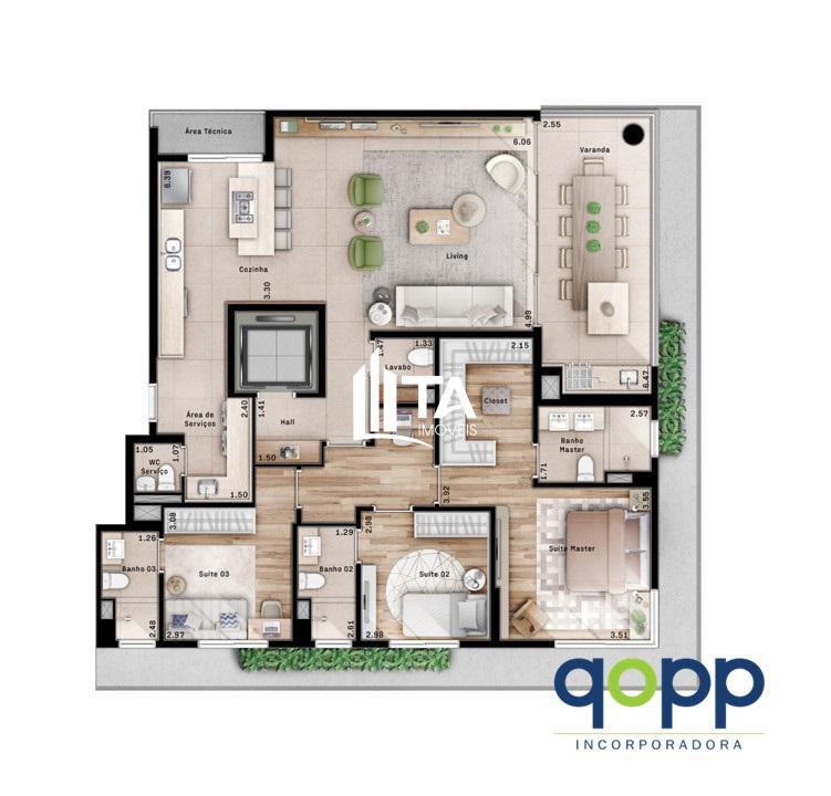 Apartamento, 3 quartos, 156 m² - Foto 31