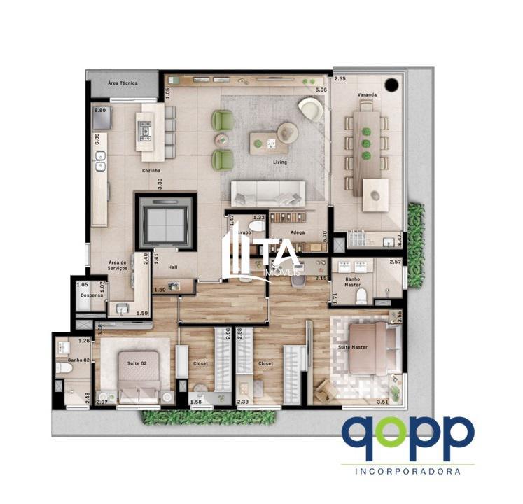 Apartamento, 3 quartos, 156 m² - Foto 32