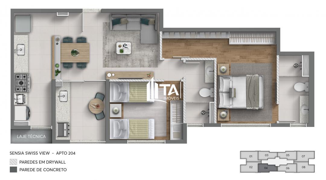 Apartamento, 2 quartos, 61 m² - Foto 32