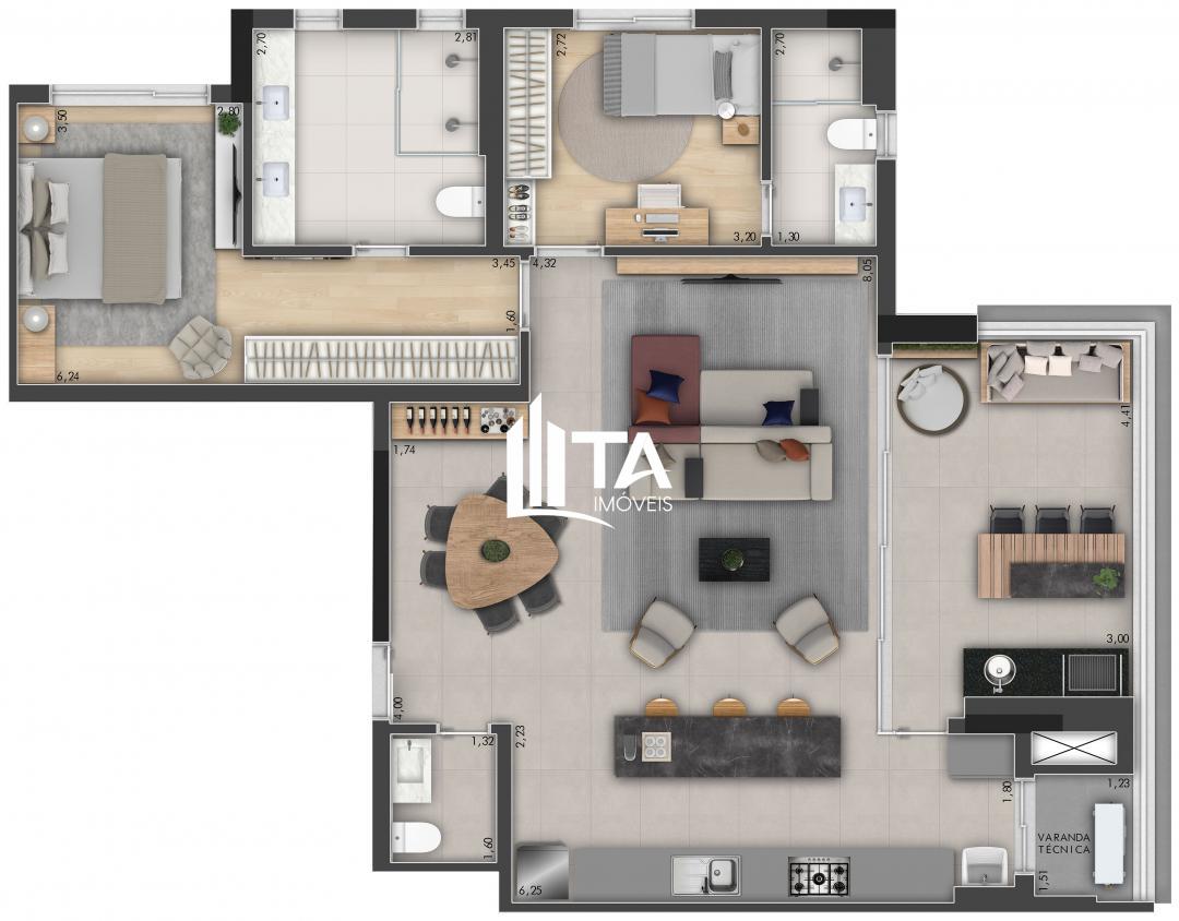 Apartamento, 3 quartos, 115 m² - Foto 20