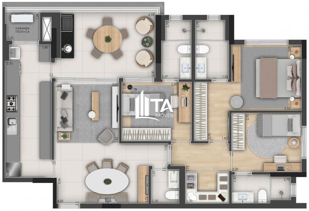 Apartamento, 3 quartos, 115 m² - Foto 21