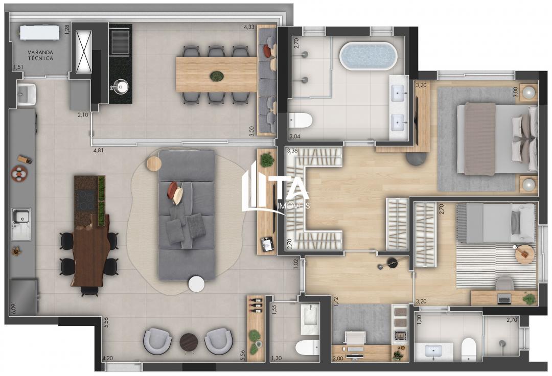 Apartamento, 3 quartos, 115 m² - Foto 22