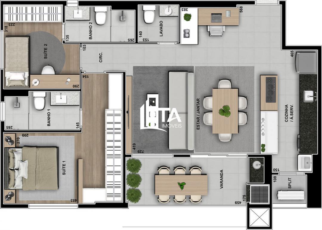 Apartamento, 3 quartos, 96 m² - Foto 36