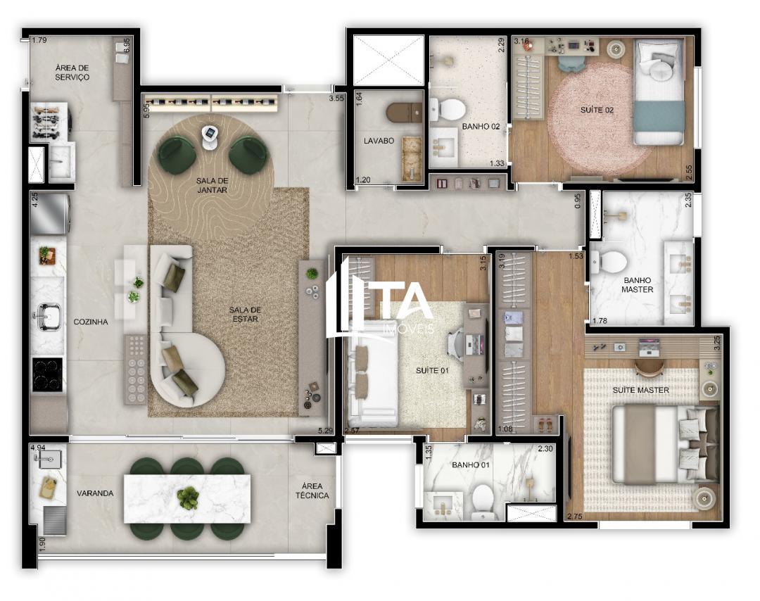 Apartamento, 3 quartos, 104 m² - Foto 17